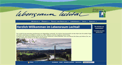 Desktop Screenshot of lebensraumlechtal.de